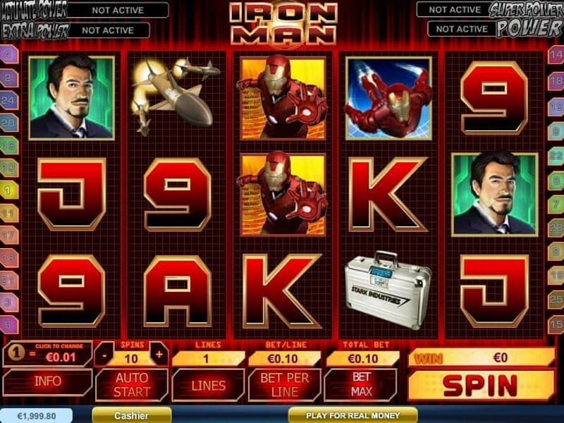 Iron Man  Slot Machine – play for free right now