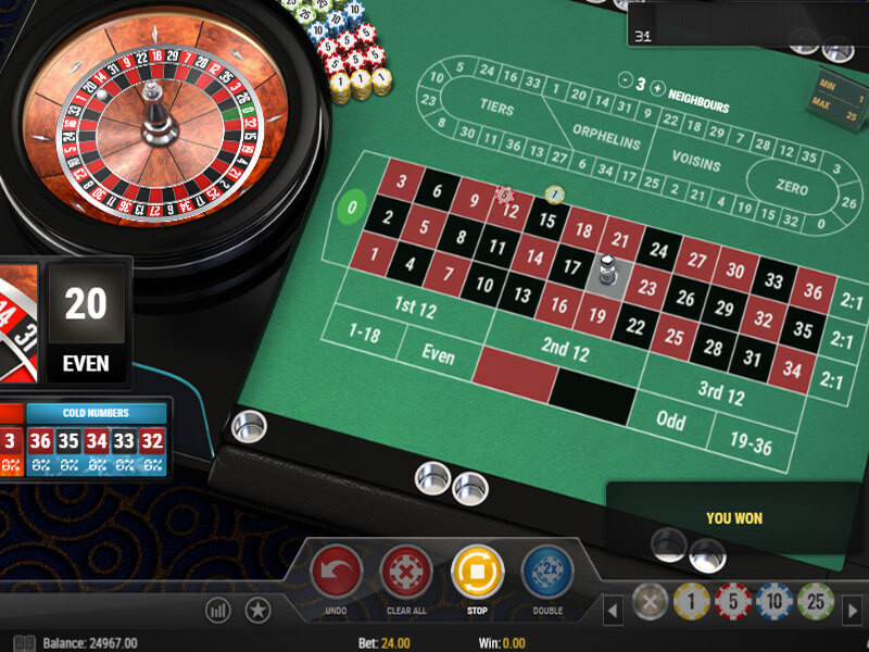 French Roulette play online for free